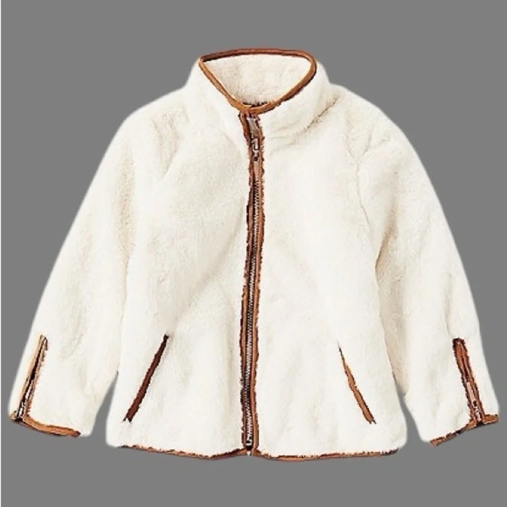 Copper Key Faux Sherpa Jacket Size Medium Girls'